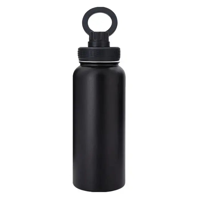 1000ml Isolierte Wasserflasche mit magnetischer drehbarer Telefonhalterung