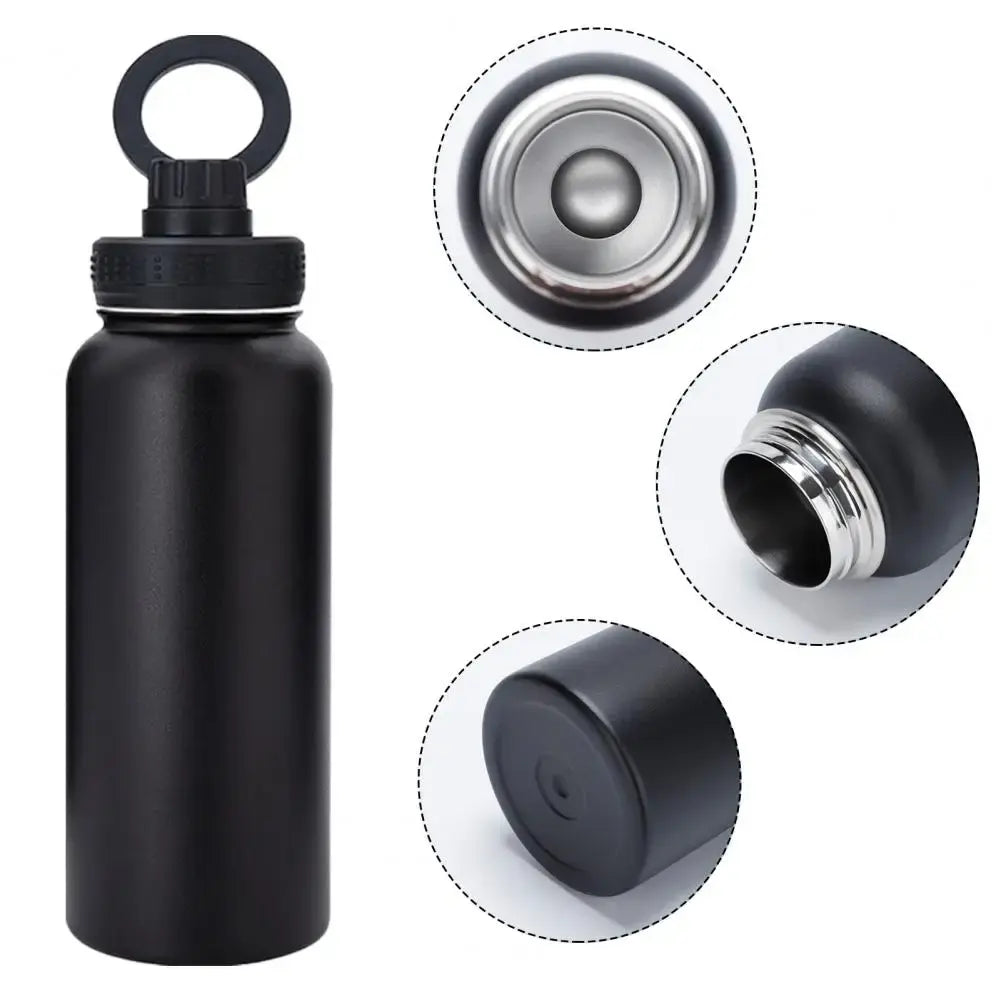 1000ml Isolierte Wasserflasche mit magnetischer drehbarer Telefonhalterung
