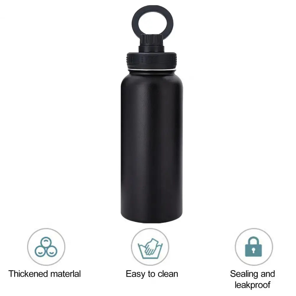 1000ml Isolierte Wasserflasche mit magnetischer drehbarer Telefonhalterung