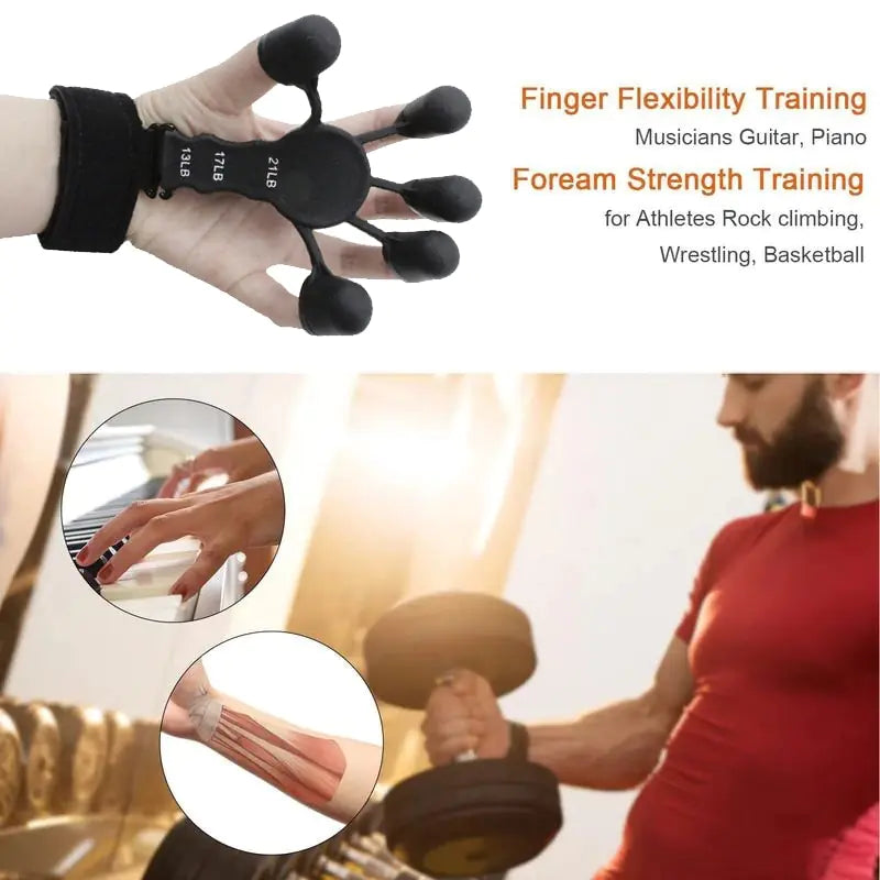 6 Widerstandsstärken Fingergriff-Trainer